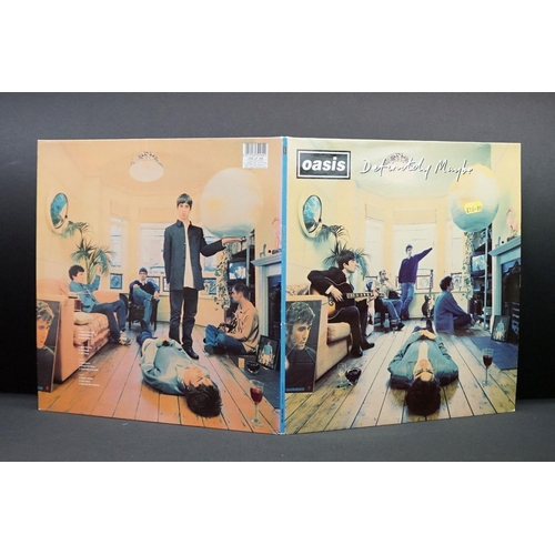 410 - Vinyl - Oasis Definitely Maybe LP on Creation CRELP169, small price sticker to cover, ex