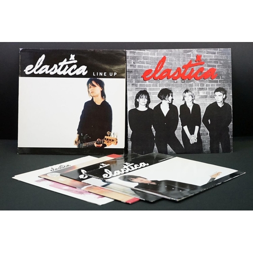 447 - Vinyl - Elastica self titled LP DGC24728 US version on Geffen with booklet plus 6 Track EP and 4 x 1... 