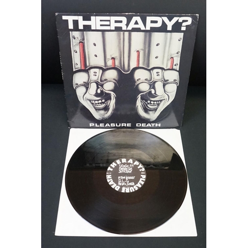 449 - Vinyl - Therapy? Pleasure Death LP WIJIIV (vg-vg+) plus Teethgrinder 12