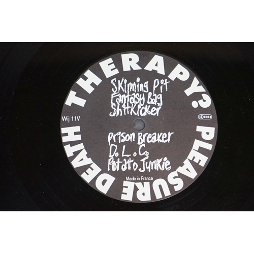 449 - Vinyl - Therapy? Pleasure Death LP WIJIIV (vg-vg+) plus Teethgrinder 12