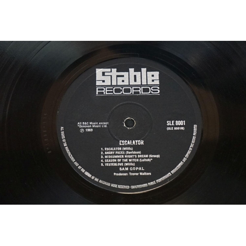 501 - Vinyl - Sam Gopal Escalator on Stable Records SLE 8001, gatefold sleeve.  Sleeve G- with poor spine,... 