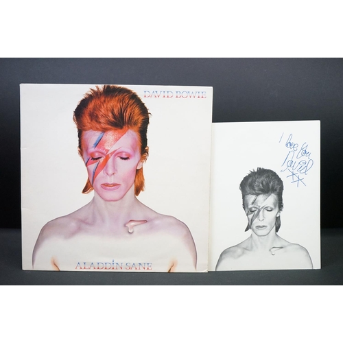 715 - Vinyl - David Bowie - Aladdin Sane (1973 Original UK 1st pressing 3T / 3T, Shiny labels issue + orig... 