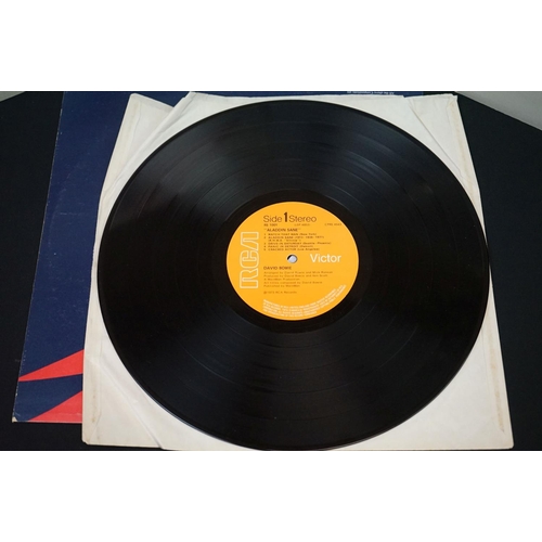 715 - Vinyl - David Bowie - Aladdin Sane (1973 Original UK 1st pressing 3T / 3T, Shiny labels issue + orig... 