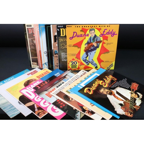 604 - Vinyl - 18 Duane Eddy LP's spanning decades and including London, RCA, Reprise and Camden labels.  V... 