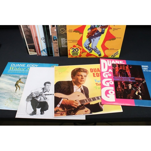 604 - Vinyl - 18 Duane Eddy LP's spanning decades and including London, RCA, Reprise and Camden labels.  V... 