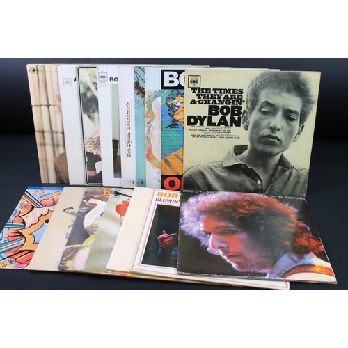 541 - Vinyl - 16 Bob Dylan LP's to include The Times They Are A Changin, Oh Mercy, Self Portrait, Nashvill... 