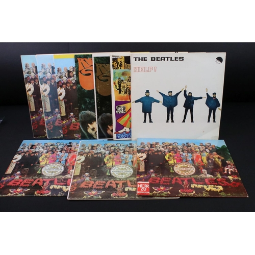 618 - Vinyl - 10 Beatles foreign pressing LPs to include six copies of Sgt Pepper including a Russian  pre... 