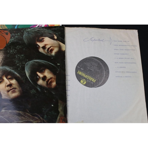 623 - Vinyl - 4 Beatles LPs to include With The Beatles (PMC 1206), Help! (PMC 1255), Rubber Soul (PMC 126... 