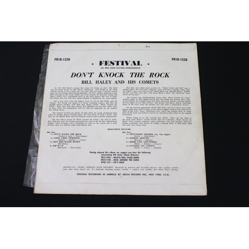 633 - Vinyl - 2 Bill Haley LP's to include Rock Around The Clock (Festival FR12 1102) 12 inch New Zealand ... 