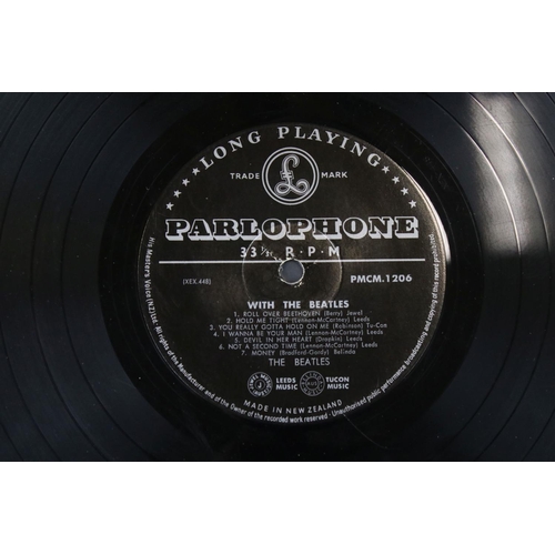 634 - Vinyl - The Beatles With The Beatles (PMCM 1206) New Zealand pressing, black and silver label, name ... 