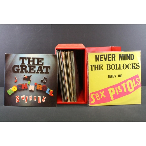 566 - Vinyl - 23 Punk LP's to include Sex Pistols x 3, Stranglers x 4, The Clash x 4 (including London Cal... 