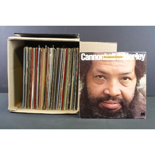 583 - Vinyl - Over 70 Jazz LP's to include Chet Baker, Cannonball Adderley, Herbie Mann, Oscar Peterson, D... 