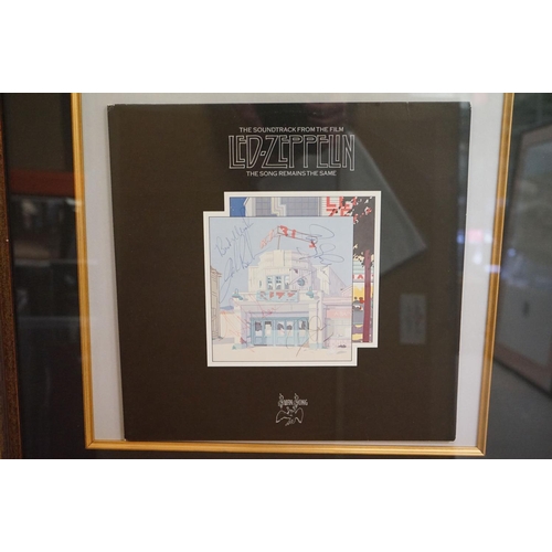 782 - Memorabilia / Autographs - Fully signed Led Zeppelin The Song Remains The Same LP sleeve.  Signed to... 