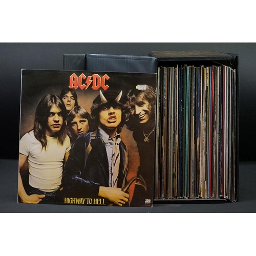 705 - Vinyl - Approx 50 LP's mainly rock and pop LP's including Iron Maiden, Van Halen, ACDC, Saxon, Meat ... 