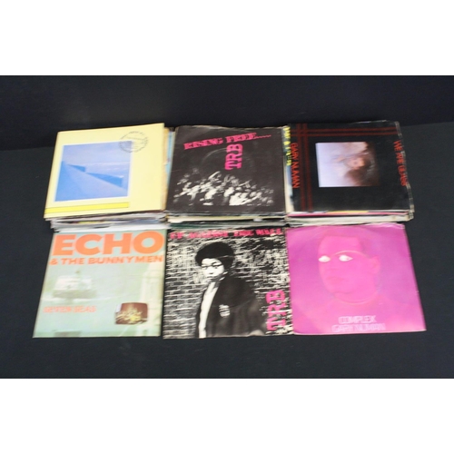 671 - Vinyl - Over 70 Original UK Post Punk / New Wave singles, to include: Echo & The Bunnymen (8 singles... 