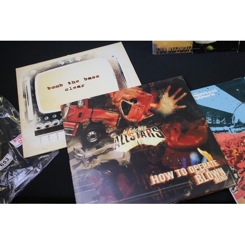 653 - Vinyl - 7 Original 1990s Trip Hop / Downbeat / Electro albums, including many rarities: Howie B. - T... 