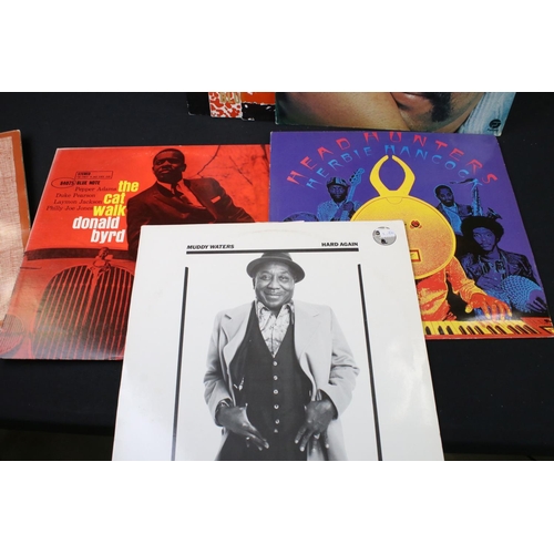 657 - Vinyl - 16 Blues and Jazz albums to include: Muddy Waters, Herbie Hancock - Head Hunters, Donald Byr... 