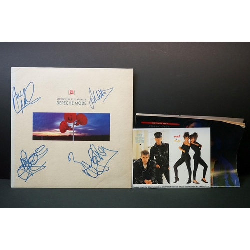 768 - Vinyl & Autographs - Fully signed Depeche Mode Music For The Masses Vinyl LP signed to front by Dave... 