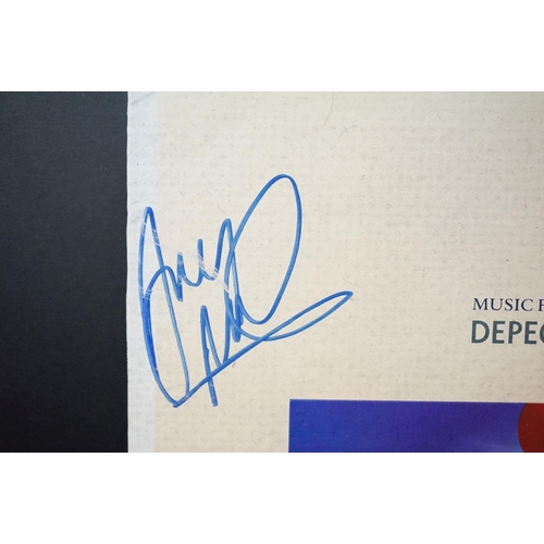 768 - Vinyl & Autographs - Fully signed Depeche Mode Music For The Masses Vinyl LP signed to front by Dave... 