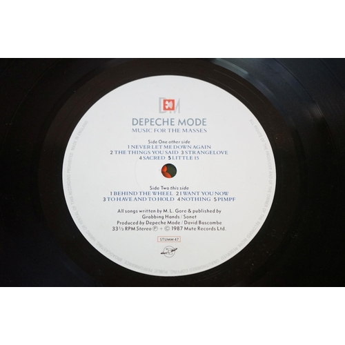 768 - Vinyl & Autographs - Fully signed Depeche Mode Music For The Masses Vinyl LP signed to front by Dave... 