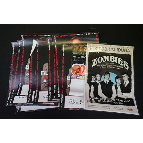 773 - Memorabilia & Autographs - Collection of Zombies items including rare framed and glazed 2004 US tour... 