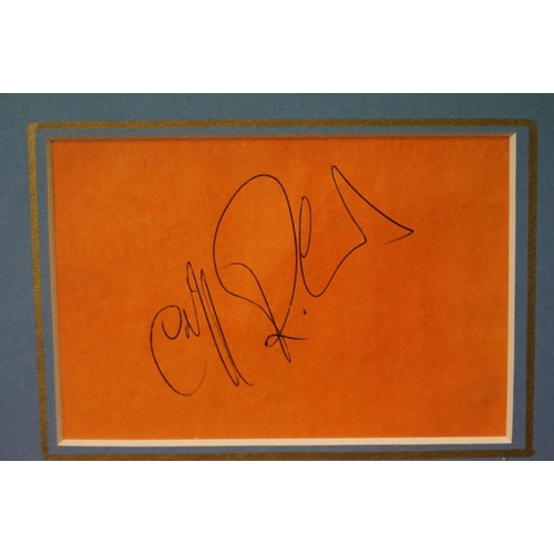 777 - Memorabilia & Autographs - A signed picture of Phil Collins, along with a Cliff Richard autograph si... 