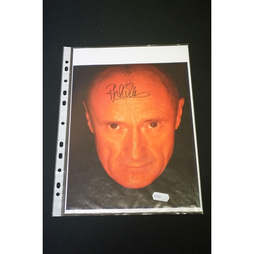 777 - Memorabilia & Autographs - A signed picture of Phil Collins, along with a Cliff Richard autograph si... 