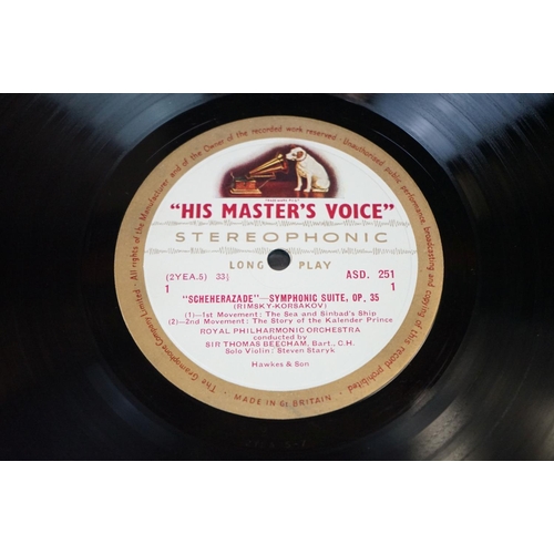 835 - Vinyl - Classical - 8 Rare His Master’s Voice Records, Classical Stereo albums: ASD 251 (ED 1 Gold a... 