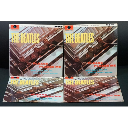 592 - Vinyl - 8 The Beatles LPs to include Abbey Road x 4 (PCS 7088) all with aligned Apple to sleeve, 3 w... 