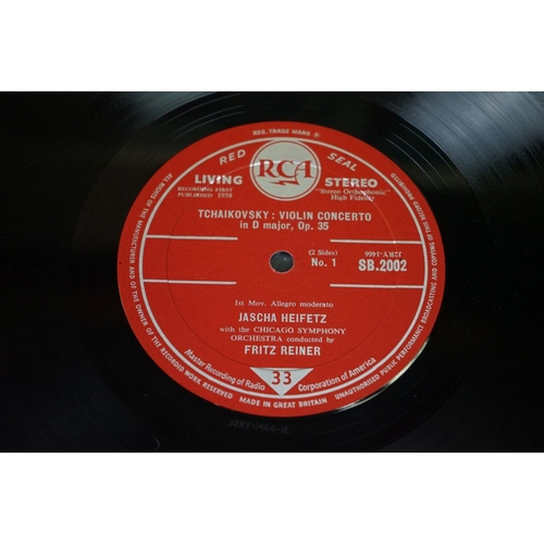 836 - Vinyl - Classical - 6 rare Stereo albums on various labels: Heifetz Tchaikovsky Violin Concerto (UK ... 