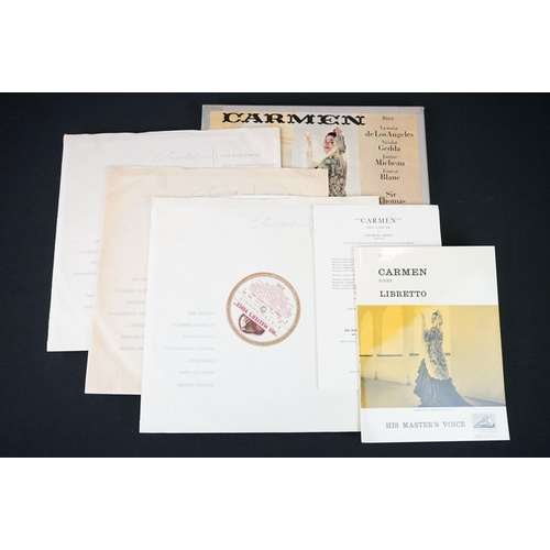 837 - Vinyl - Classical - 4 Rare UK Stereo Box Sets: Carmen (His Master’s Voice ED 1 Gold White labels, AS... 