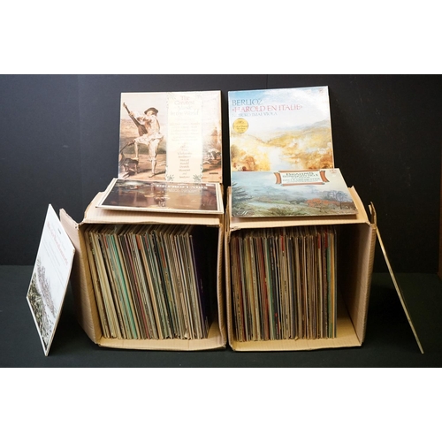 840 - Vinyl - Over 100 Classical LPs including stereo examples.  At least Vg overall