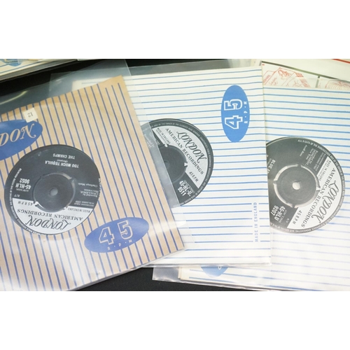 224 - Vinyl -  60 original UK Rock ’N’ Roll / Rockabilly / Doo Wop singles on London Records, to include m... 