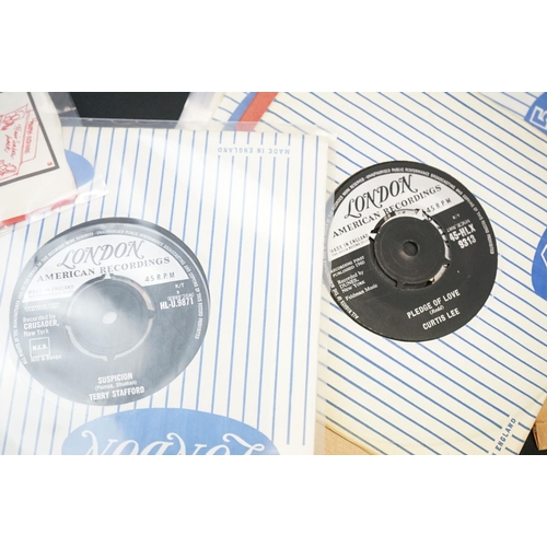 224 - Vinyl -  60 original UK Rock ’N’ Roll / Rockabilly / Doo Wop singles on London Records, to include m... 