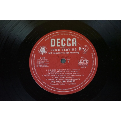 596 - Vinyl - Rolling Stones Out Of Our Heads (Decca 4733) mono, red unboxed Decca label, non flipback sle... 