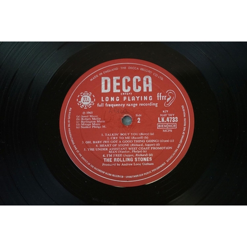 596 - Vinyl - Rolling Stones Out Of Our Heads (Decca 4733) mono, red unboxed Decca label, non flipback sle... 