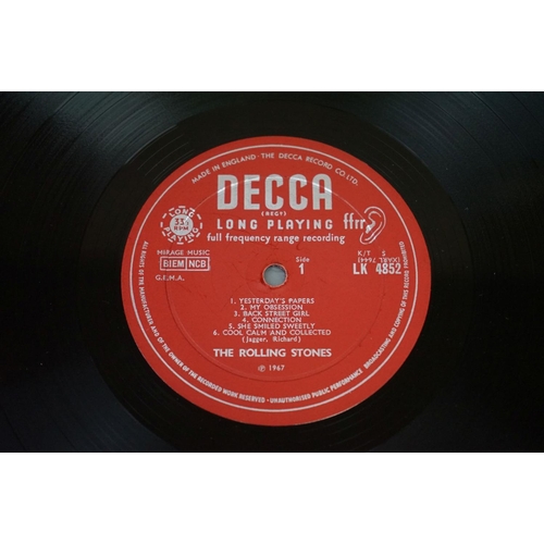 598 - Vinyl - 5 Rolling Stones LPs to include Out Of Our Heads (SKL 4733) Stereo boxed blue Decca label, A... 