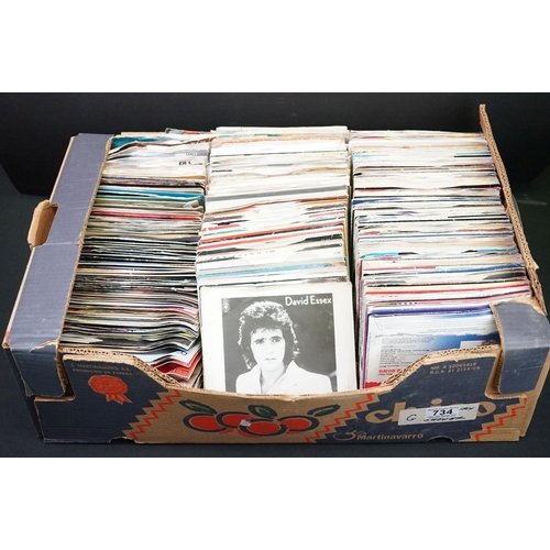 734 - Vinyl - Around 300 7” singles spanning the decades and genres, including around 50 Beatles and relat... 