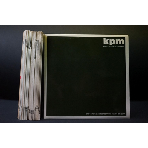 537 - Vinyl - 23 library music albums, mainly on the KPM label, to include: KPM 1243, KPM 1249, KPM 1256, ... 