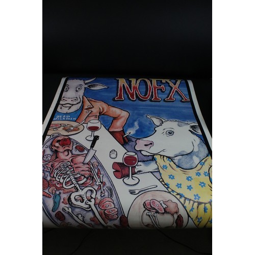 764 - Memorabilia - 3 music posters to include Deftones, NOFX, plus a Faster Pussycat Kill Kill poster.