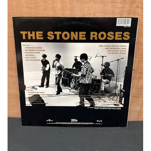 745 - Vinyl - The Stone Roses Self Titled LP reissue on Silvertone Records 1184-1-J RE 1. Sleeve opening h... 