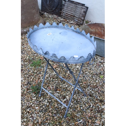 564 - Garden Folding Metal Table