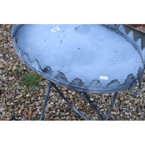 564 - Garden Folding Metal Table