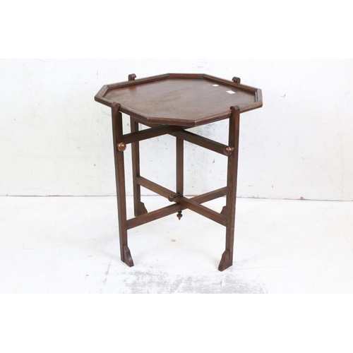 584 - Oak Folding Card Table