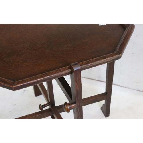 584 - Oak Folding Card Table