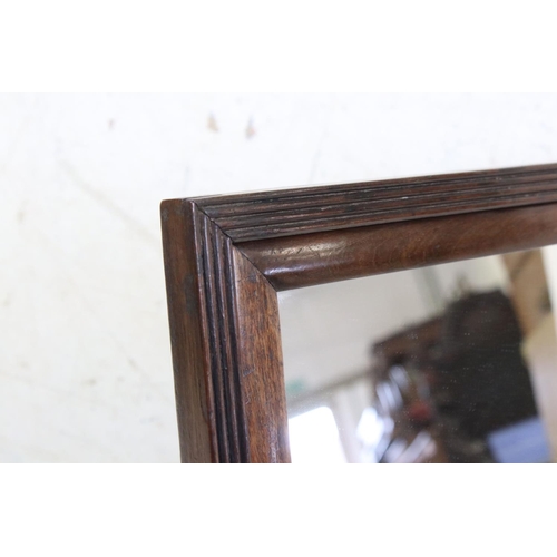 609 - 19th century Easel Back Mirror, 64cm high