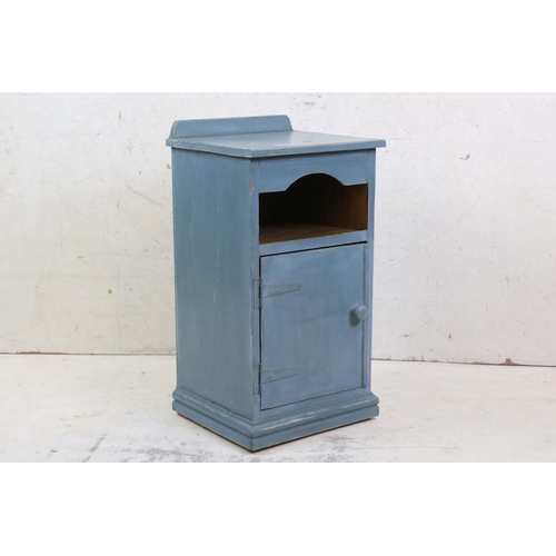 616 - Painted Bedside Cupboard, 36cm wide x 68cm high