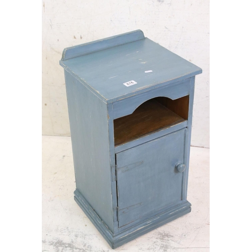 616 - Painted Bedside Cupboard, 36cm wide x 68cm high