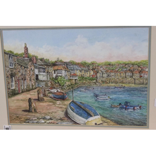 548 - Three framed and glazed watercolours to include a Reginald Ernest Jordan (1904-1983) watercolour of ... 