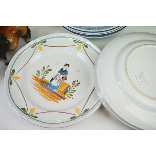 86 - Mixed collectables to include a quantity of 20th Century Chinese Export Blue and White china, Royal ... 